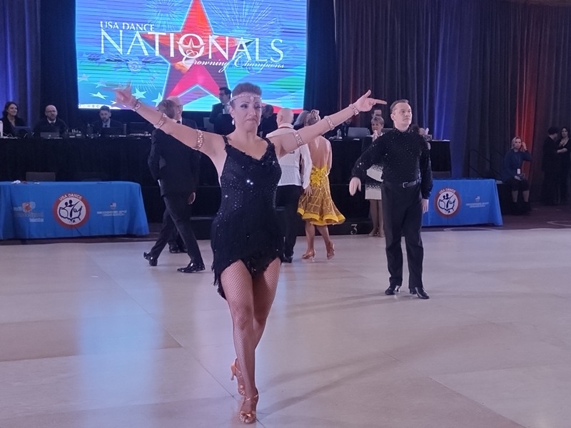 Denis Kojinov and Jeanette Chevalier at 2025 USA Dance Nationals